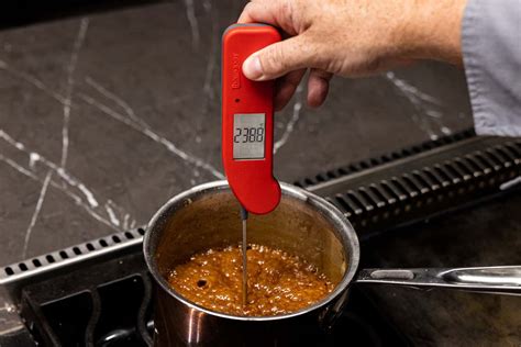 homemade jam using a thermometer